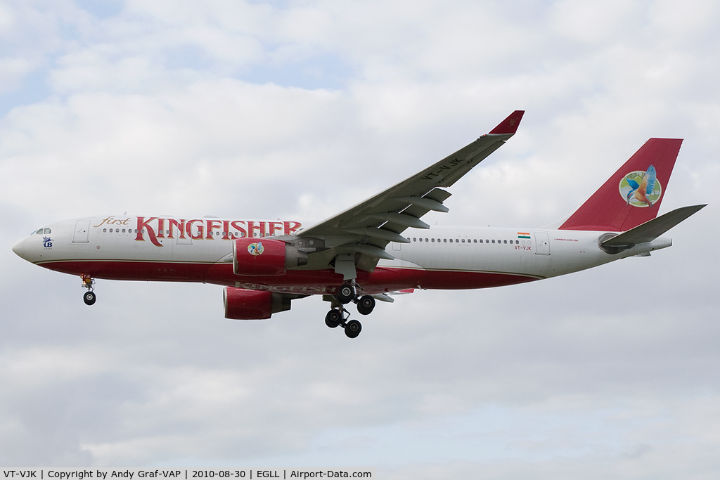 VT-VJK, 2008 Airbus A330-223 C/N 874, Kingfisher Airlines A330-200