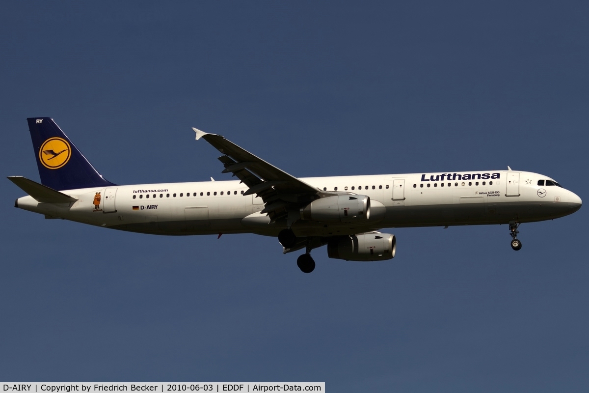 D-AIRY, 1998 Airbus A321-131 C/N 0901, on final RW07R