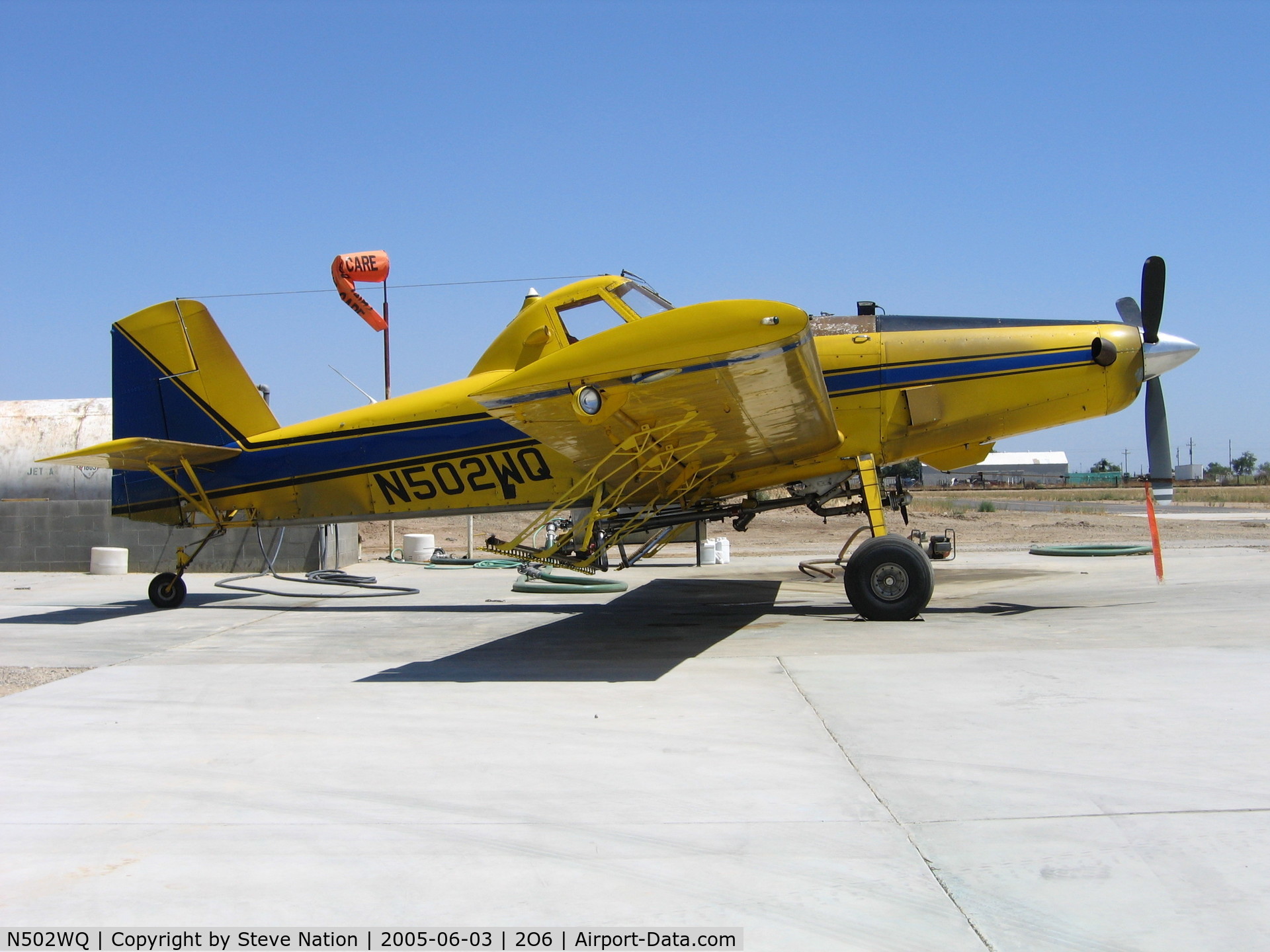 N502WQ, Air Tractor Inc AT-502 C/N 502-0085, Theil Air Care took delivery of this brand new 2005 AT-502 sprayer a few weeks before these photos