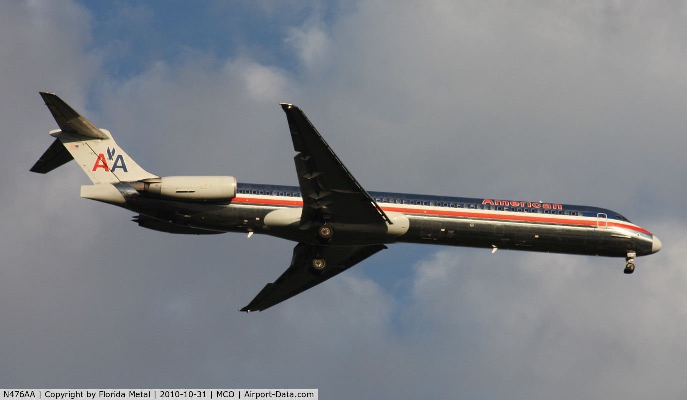 N476AA, 1988 McDonnell Douglas MD-82 (DC-9-82) C/N 49651, American MD-82