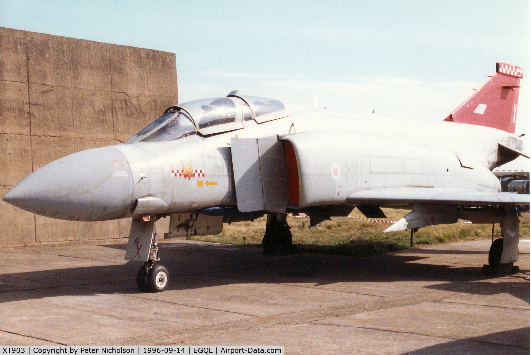 XT903, 1968 McDonnell Douglas Phantom FGR2 C/N 2592/0013, Phantom FGR.2 formerly in service with 56 Squadron on decoy duty at the 1996 RAF Leuchars Airshow.