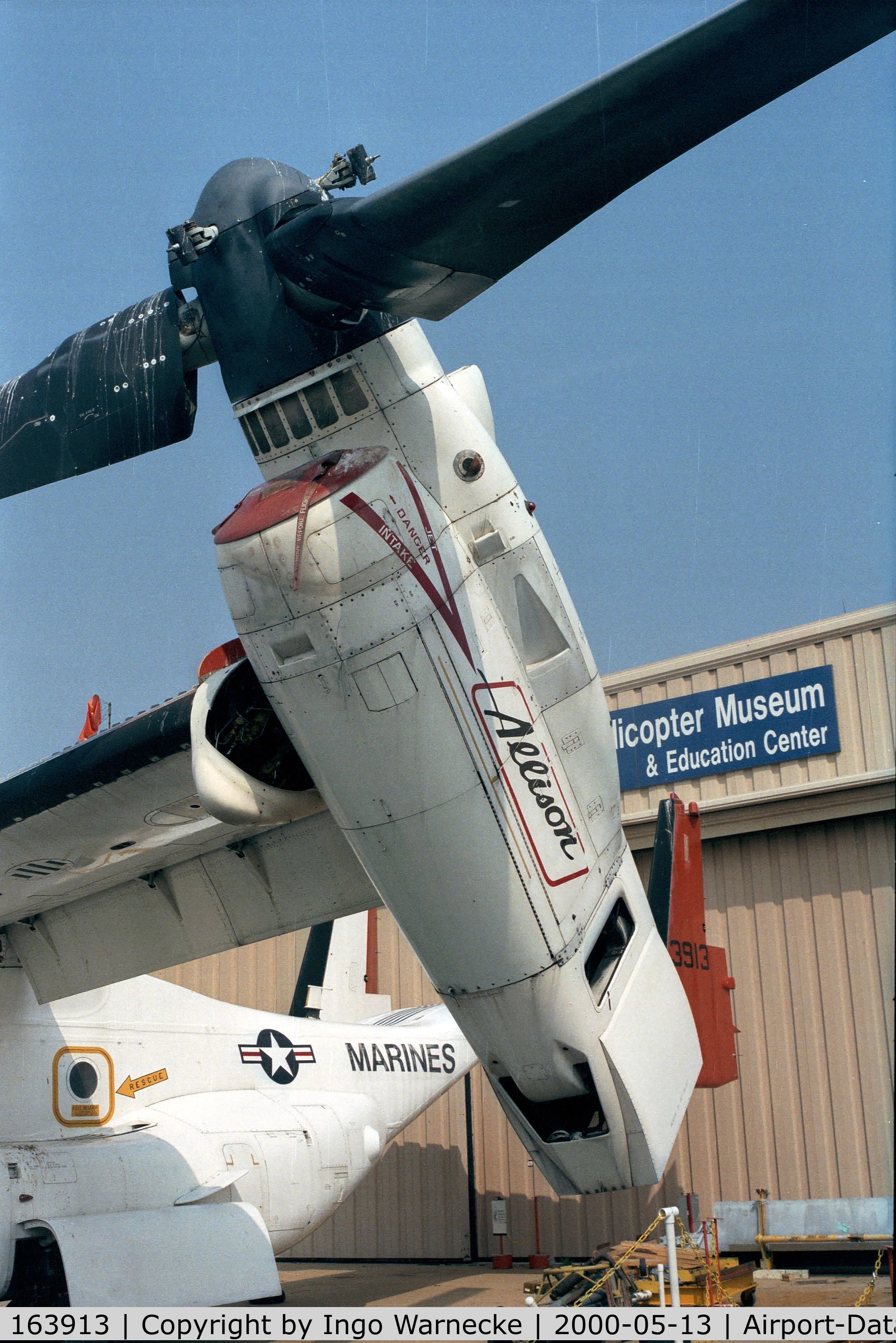 163913, 1990 Bell-Boeing V-22A Osprey C/N 90003, Bell/Boeing V-22 Osprey at the American Helicopter Museum, West Chester PA