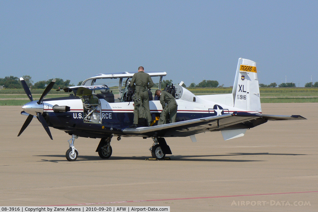08-3916, 2008 Raytheon T-6A Texan II C/N PT-475, At Alliance Airport, Ft. Worth, TX
