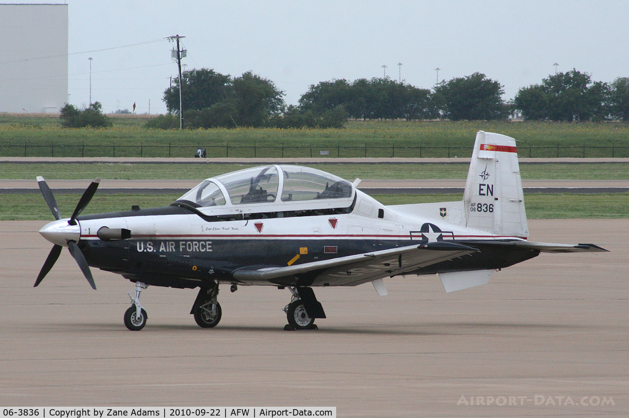 06-3836, 2006 Raytheon T-6A Texan II C/N PT-391, At Alliance Airport - Fort Worth, TX