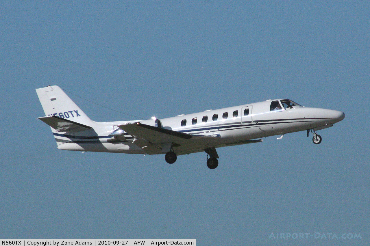 N560TX, 1996 Cessna 560 C/N 560-0382, At Alliance Airport - Fort Worth, TX