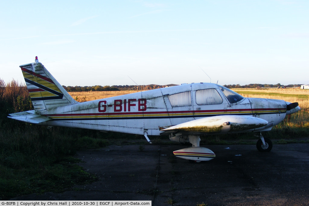 G-BIFB, 1965 Piper PA-28-150 Cherokee C/N 28-1968, privately owned and looking abandoned