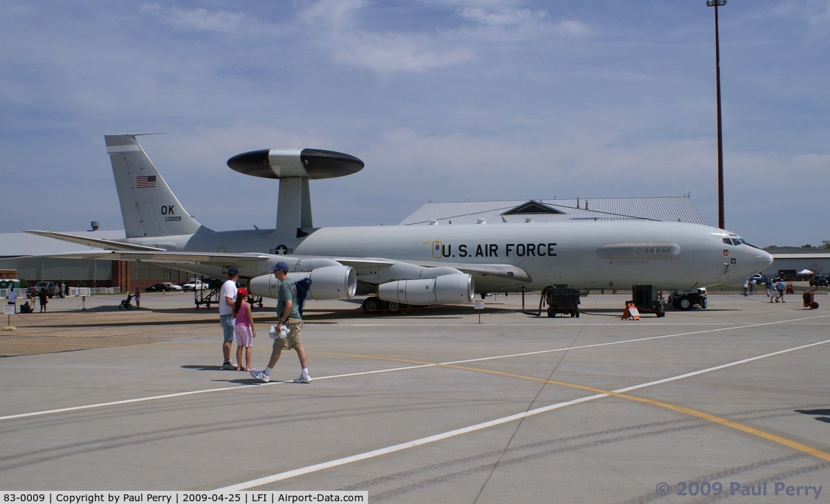 83-0009, Boeing E-3A Sentry C/N 22837, E-3 Sentry in for the airshow
