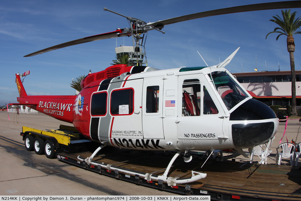 N214KK, 1964 Bell UH-1H Iroquois C/N 4267 (64-13560), On display at 2008 MCAS Miramar Airshow