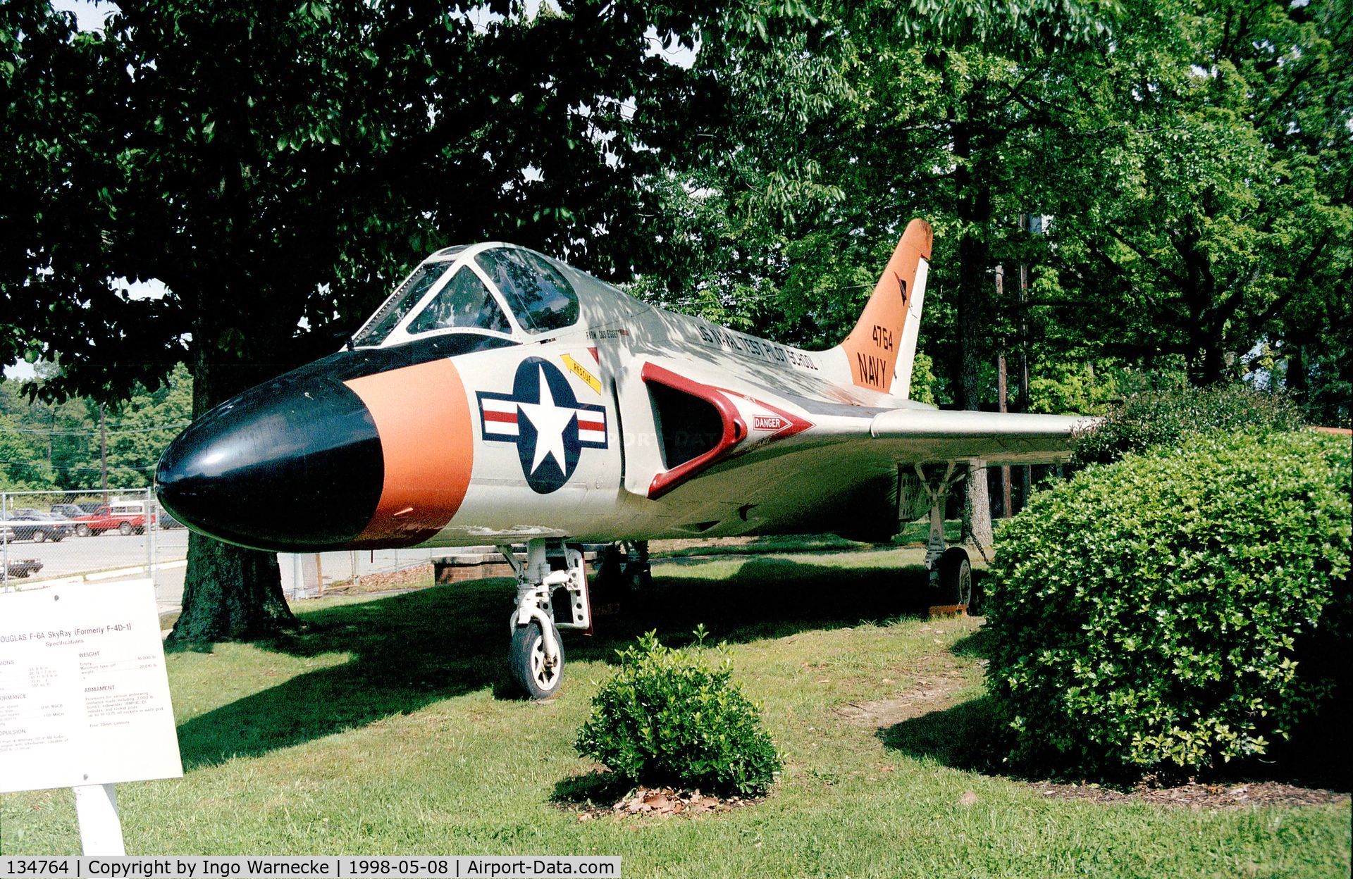 134764, Douglas F-6A Skyray C/N 10358, Douglas NF-6A Skyray at the Patuxent River Naval Air Museum