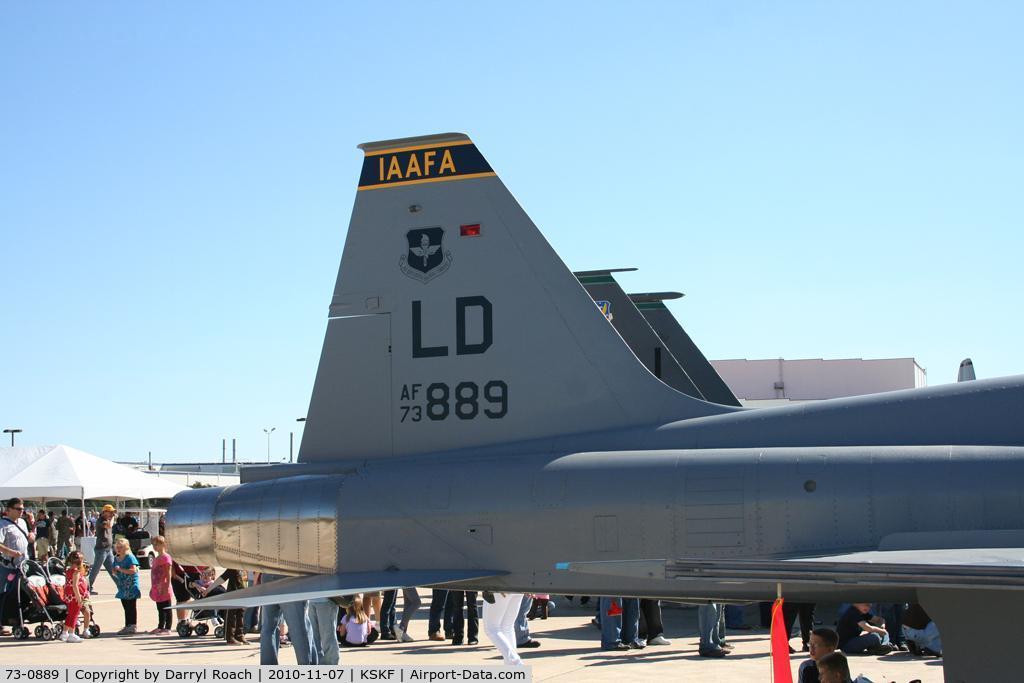 73-0889, Northrop F-5F Tiger II C/N W.1001, USAF F5 on display at Airfest.