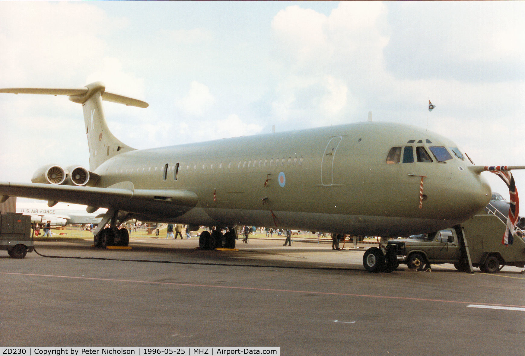 ZD230, 1964 BAC Super VC10 K.4 C/N 851, VC-10 K.4 of RAF Brize Norton's 101 Squadron on display at the 1996 RAF Mildenhall Air Fete.