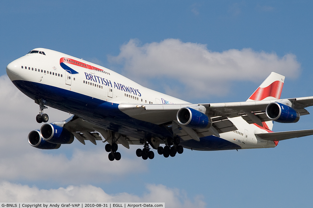 G-BNLS, 1991 Boeing 747-436 C/N 24629, British Airways 747-400