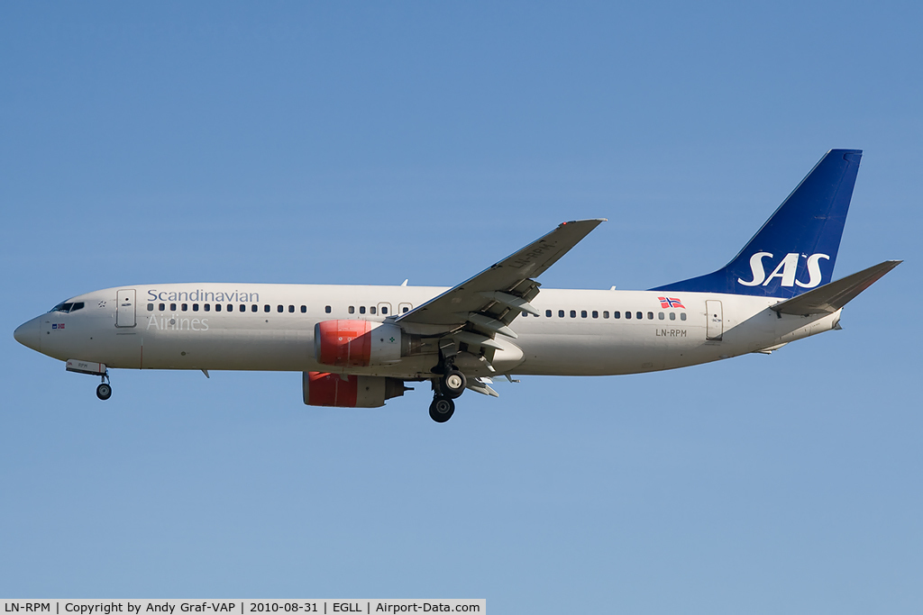 LN-RPM, 2000 Boeing 737-883 C/N 30195, Scandinavian Airlines 737-800