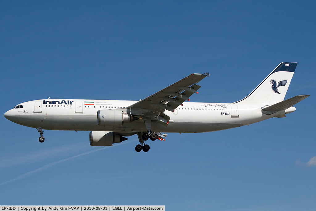 EP-IBD, 1993 Airbus A300B4-605R C/N 696, Iran Air A300-600