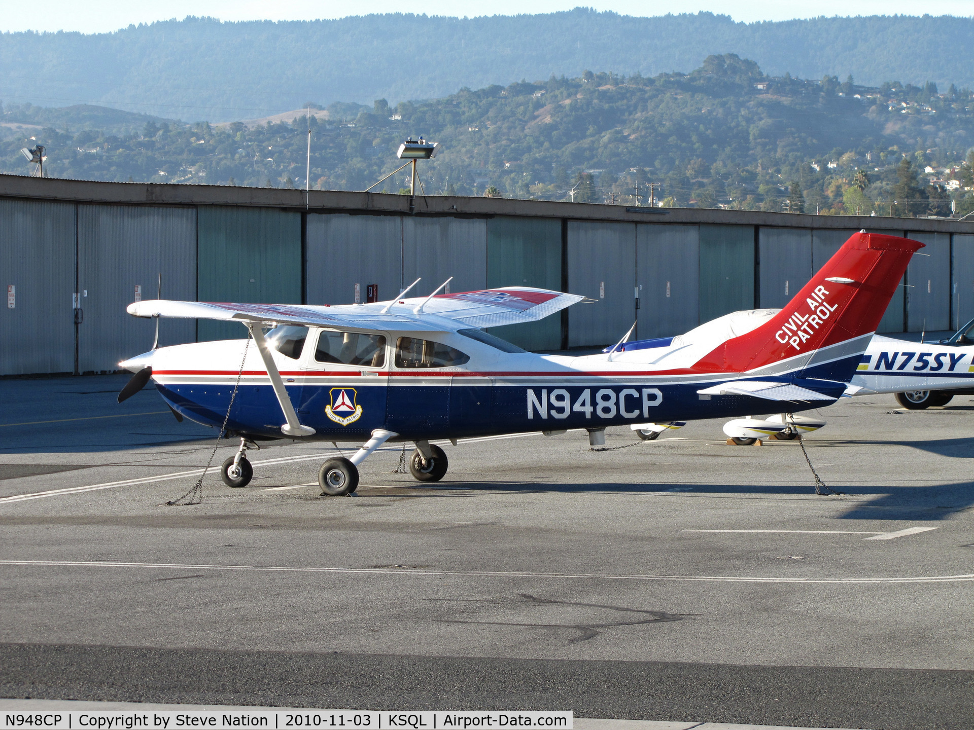N948CP, 2008 Cessna 182T Skylane C/N 18282115, Civil Air Patrol 2008 Cessna 182T @ KSQL/San Carlos, CA
