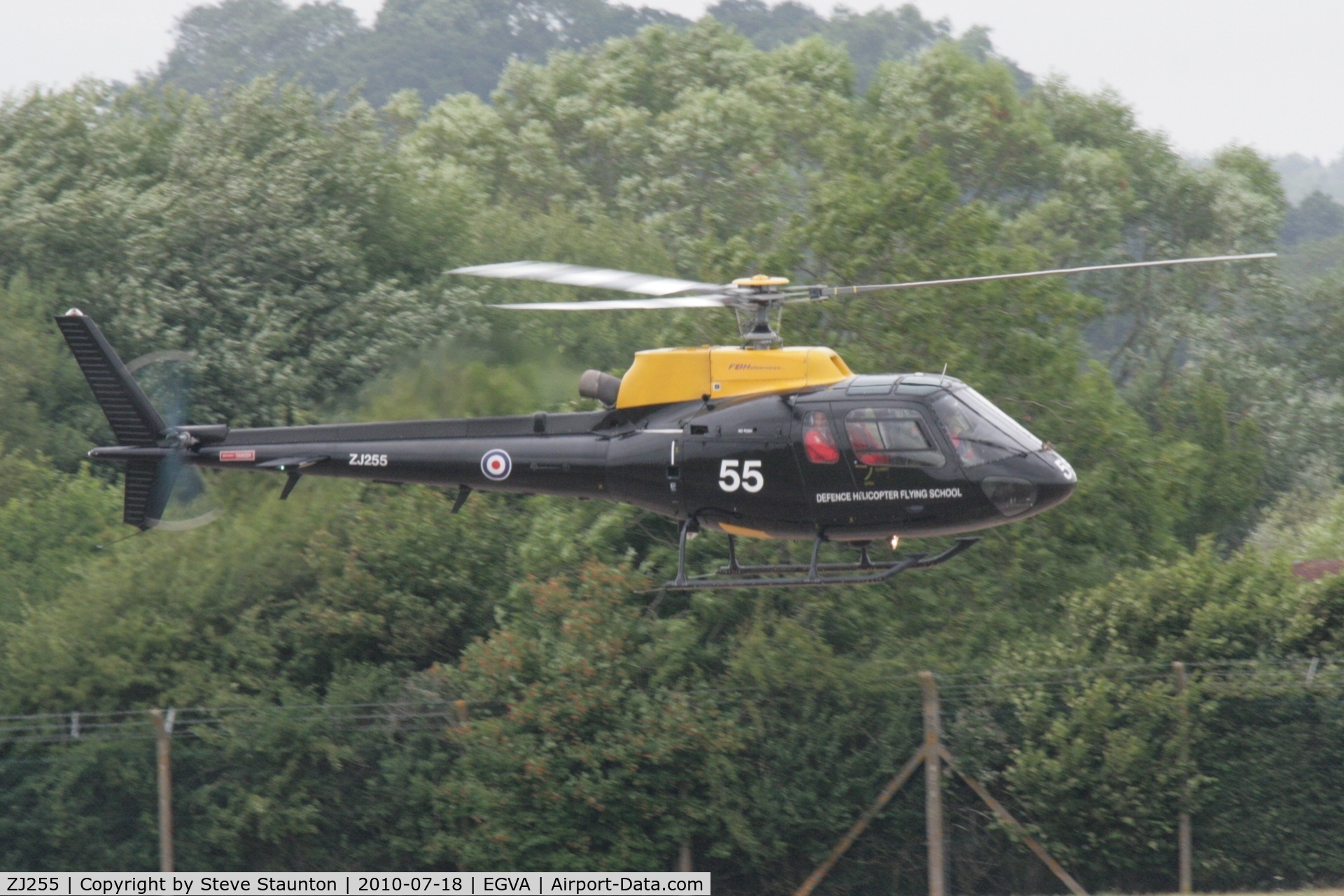 ZJ255, 1996 Eurocopter AS-350BB Squirrel HT1 Ecureuil C/N 2951, Taken at the Royal International Air Tattoo 2010