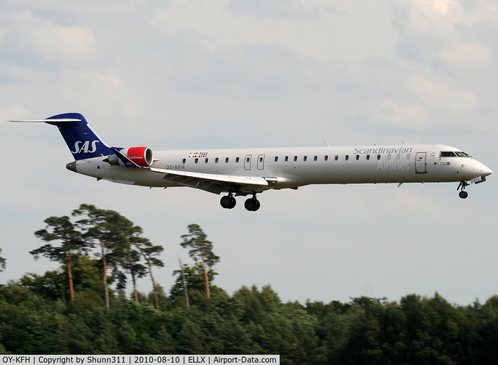 OY-KFH, 2009 Bombardier CRJ-900 (CL-600-2D24) C/N 15240, Landing rwy 24