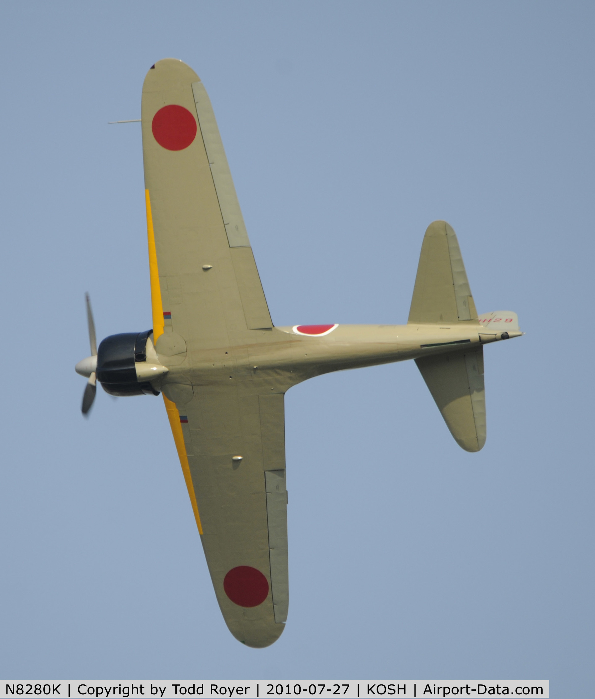 N8280K, 1941 Nakajima A6M2 Model 21 C/N 1498, EAA AIRVENTURE 2010