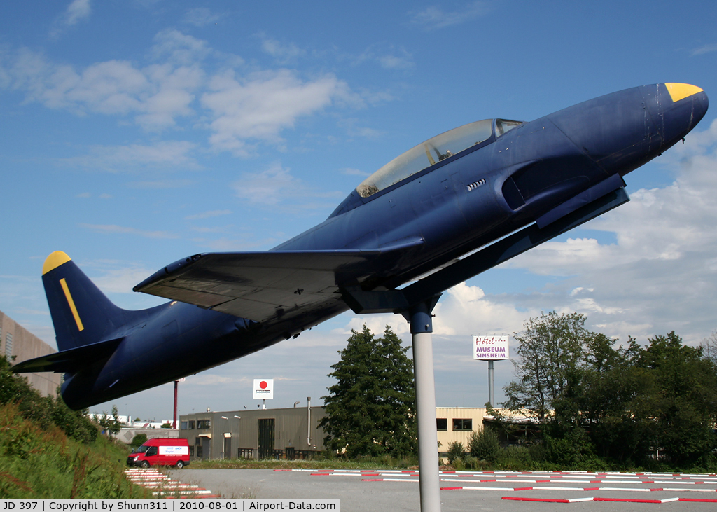 JD 397, Lockheed T-33A Shooting Star C/N 580-1678, S/n 1678 - Preserved T-33 @ Sinsheim Museum...