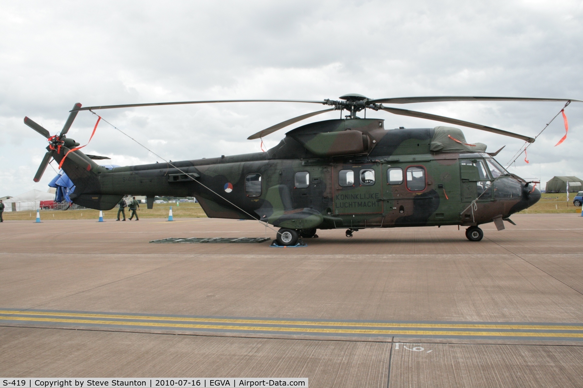 S-419, Eurocopter AS-532U2 Cougar C/N 2419, Taken at the Royal International Air Tattoo 2010