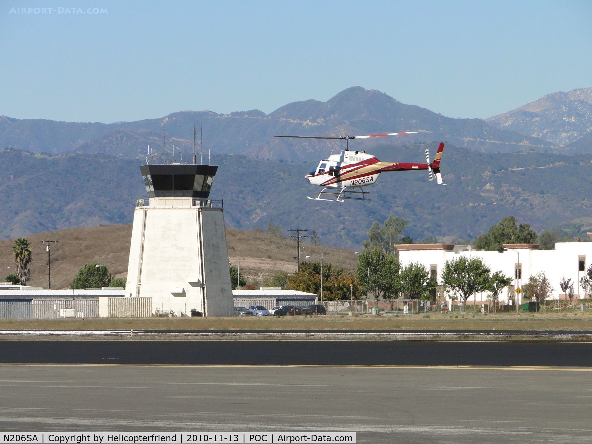 N206SA, 1973 Bell 206B JetRanger II C/N 1013, Practicing approaches, hovering and here is taking off and heading westbound
