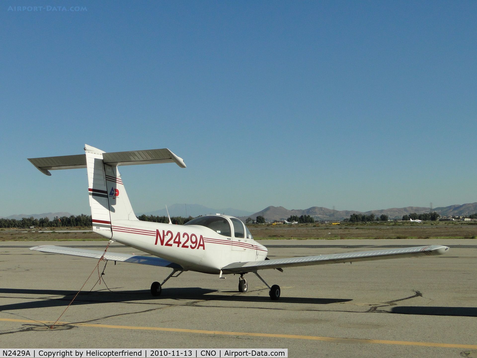 N2429A, 1978 Piper PA-38-112 Tomahawk Tomahawk C/N 38-78A0685, Facing south & parked east of the tower