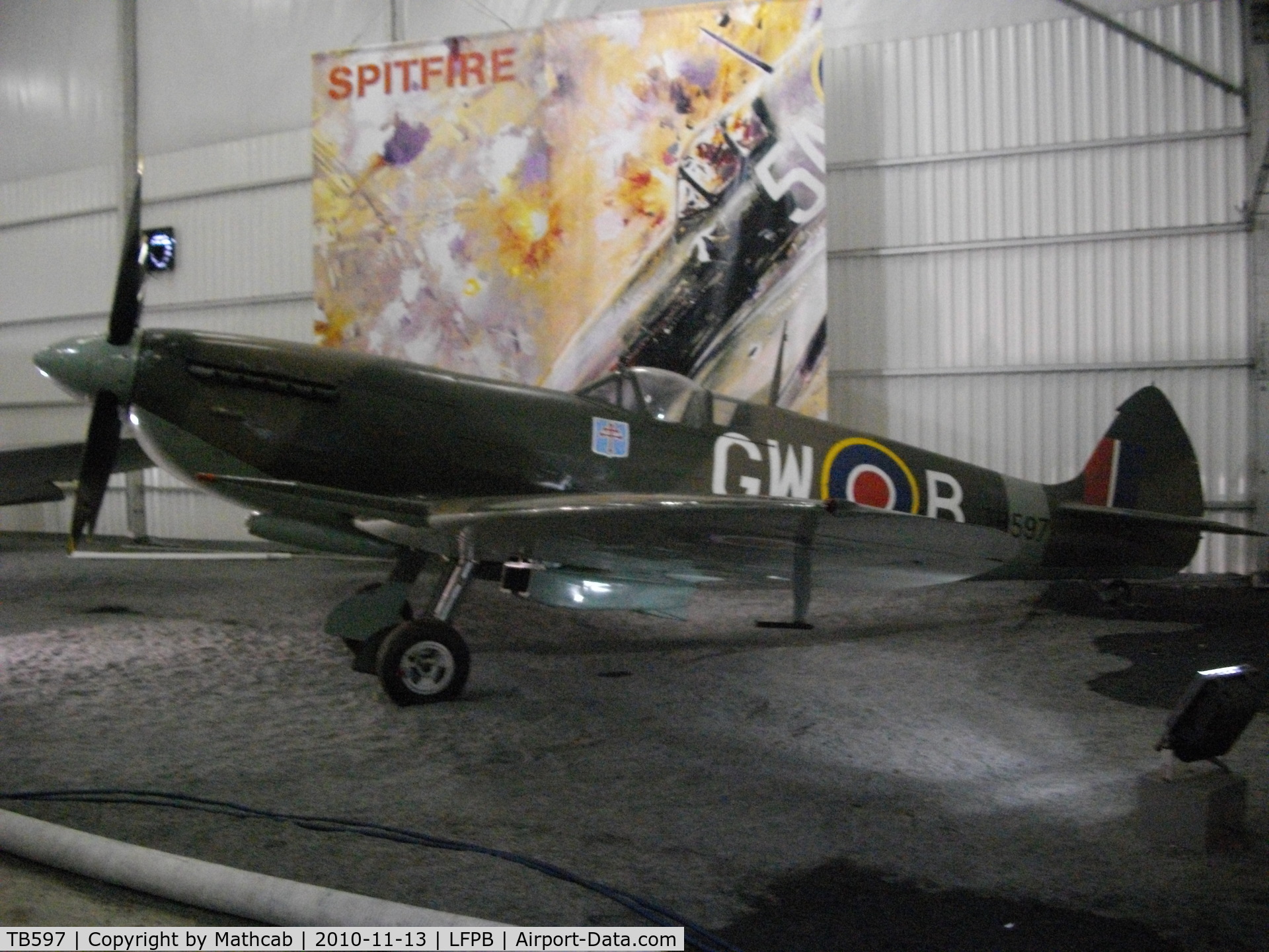 TB597, Supermarine 361 Spitfire LF.XVIe C/N CBAF.IX.3310, Spitfire