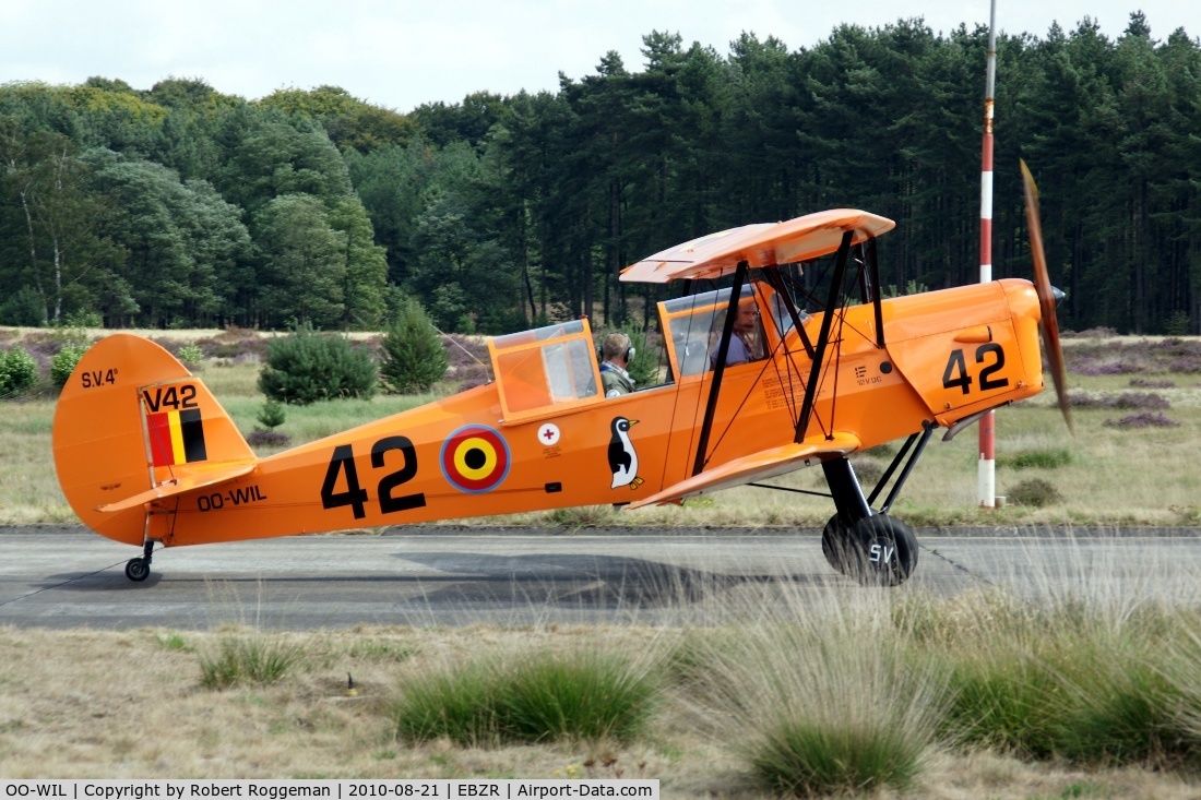 OO-WIL, Stampe-Vertongen SV-4B C/N 1184, Oostmalle Fly in 21-08-2010.V-42 in its former Belgian Air Force colors.