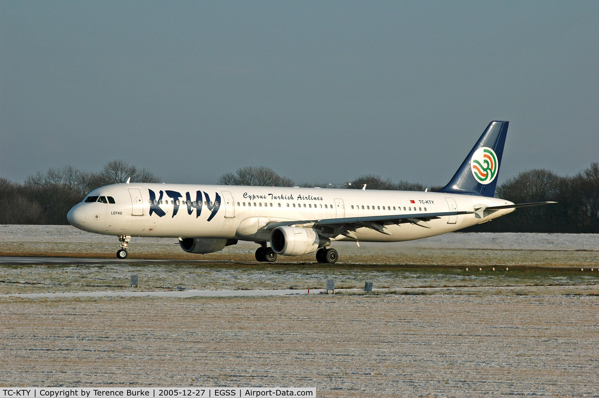 TC-KTY, 1999 Airbus A321-211 C/N 1012, Winters day Stansted, December 2005