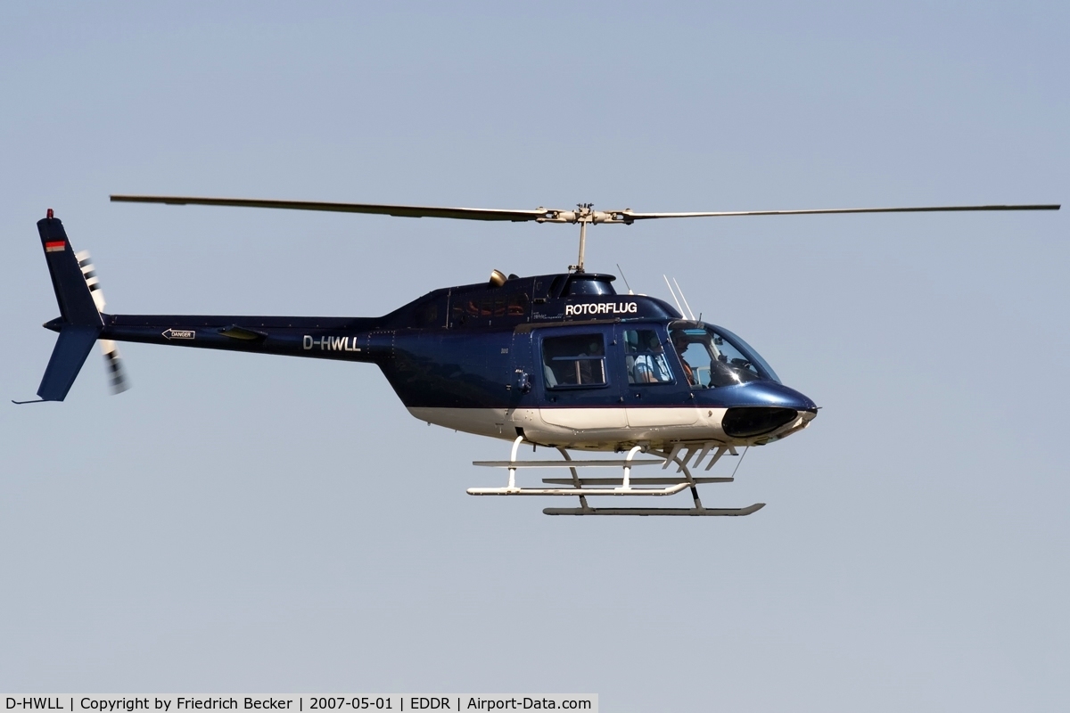D-HWLL, Bell 206B JetRanger III C/N 2359, Rotorflug Jet Ranger