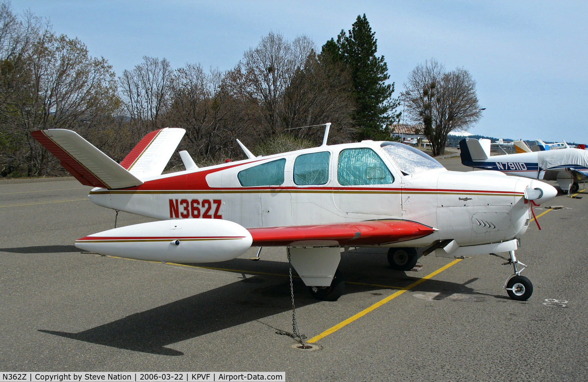 N362Z, 1960 Beech M35 Bonanza C/N D-6522, Locally-based 1960 Beech M35 with tip tanks @ Placerville, CA