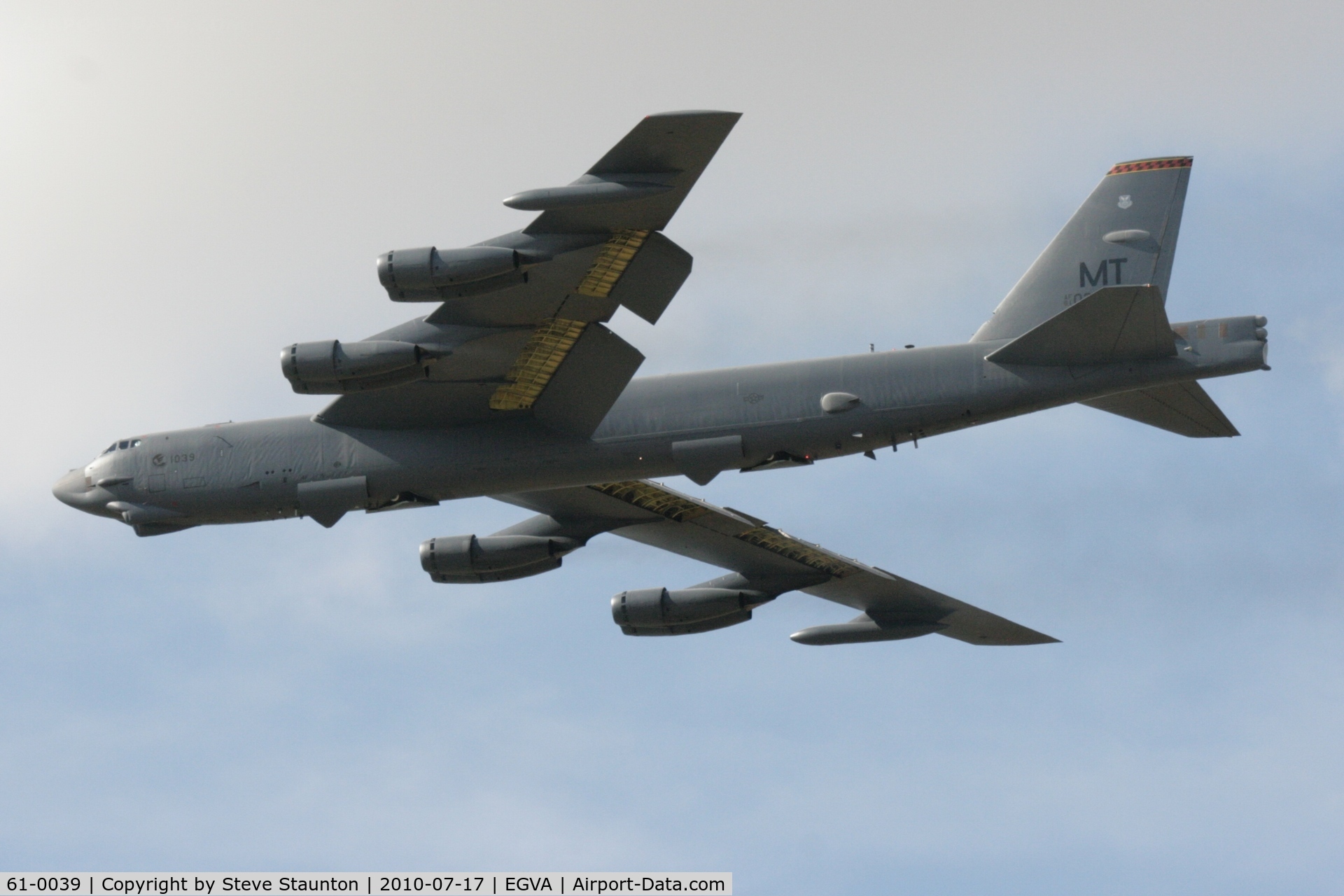 61-0039, 1961 Boeing B-52H Stratofortress C/N 464466, Taken at the Royal International Air Tattoo 2010