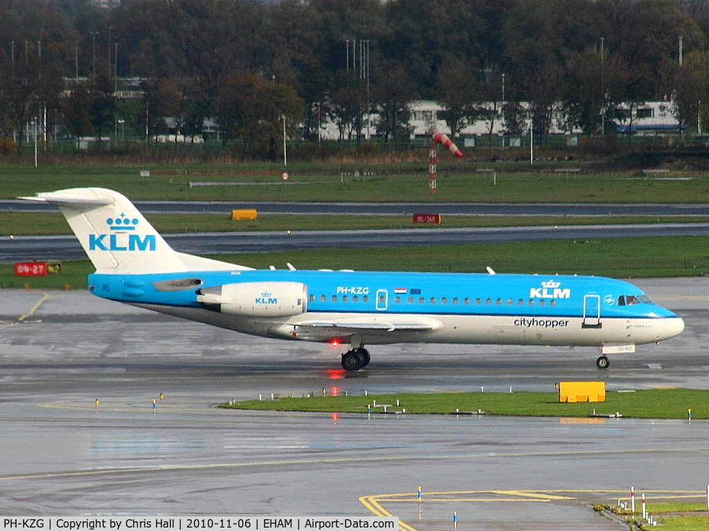 PH-KZG, 1996 Fokker 70 (F-28-0070) C/N 11578, KLM Cityhopper