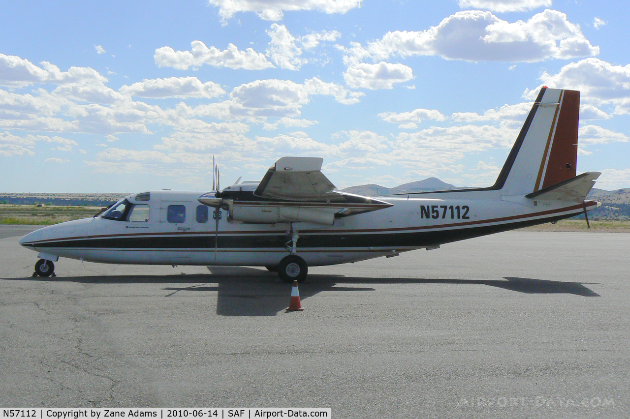 N57112, 1975 Rockwell International 690A Turbo Commander C/N 11263, At Santa Fe Municipal Airport - Santa Fe, NM