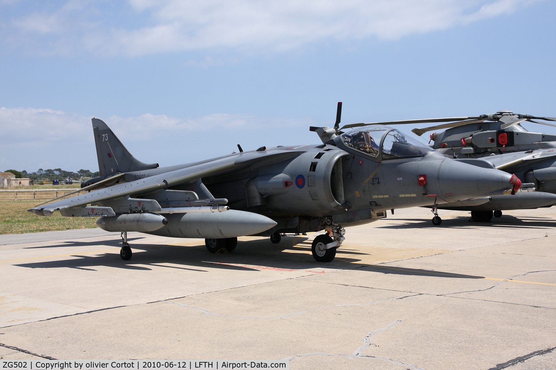 ZG502, 1990 British Aerospace Harrier GR.7 C/N P73, Hyeres Airshow 2010