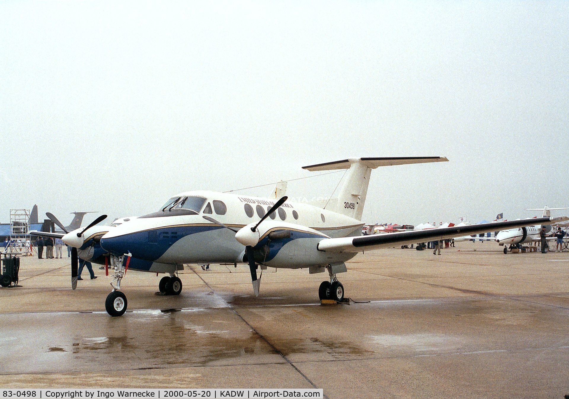 83-0498, 1983 Beechcraft C-12D Huron C/N BP-44, Beechcraft C-12D Huron of the USAF at Andrews AFB during Armed Forces Day