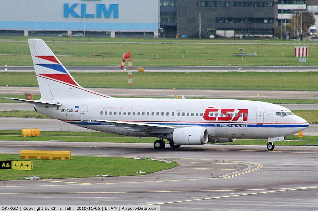 OK-XGD, 1992 Boeing 737-55D C/N 26542/2337, CSA Czech Airlines