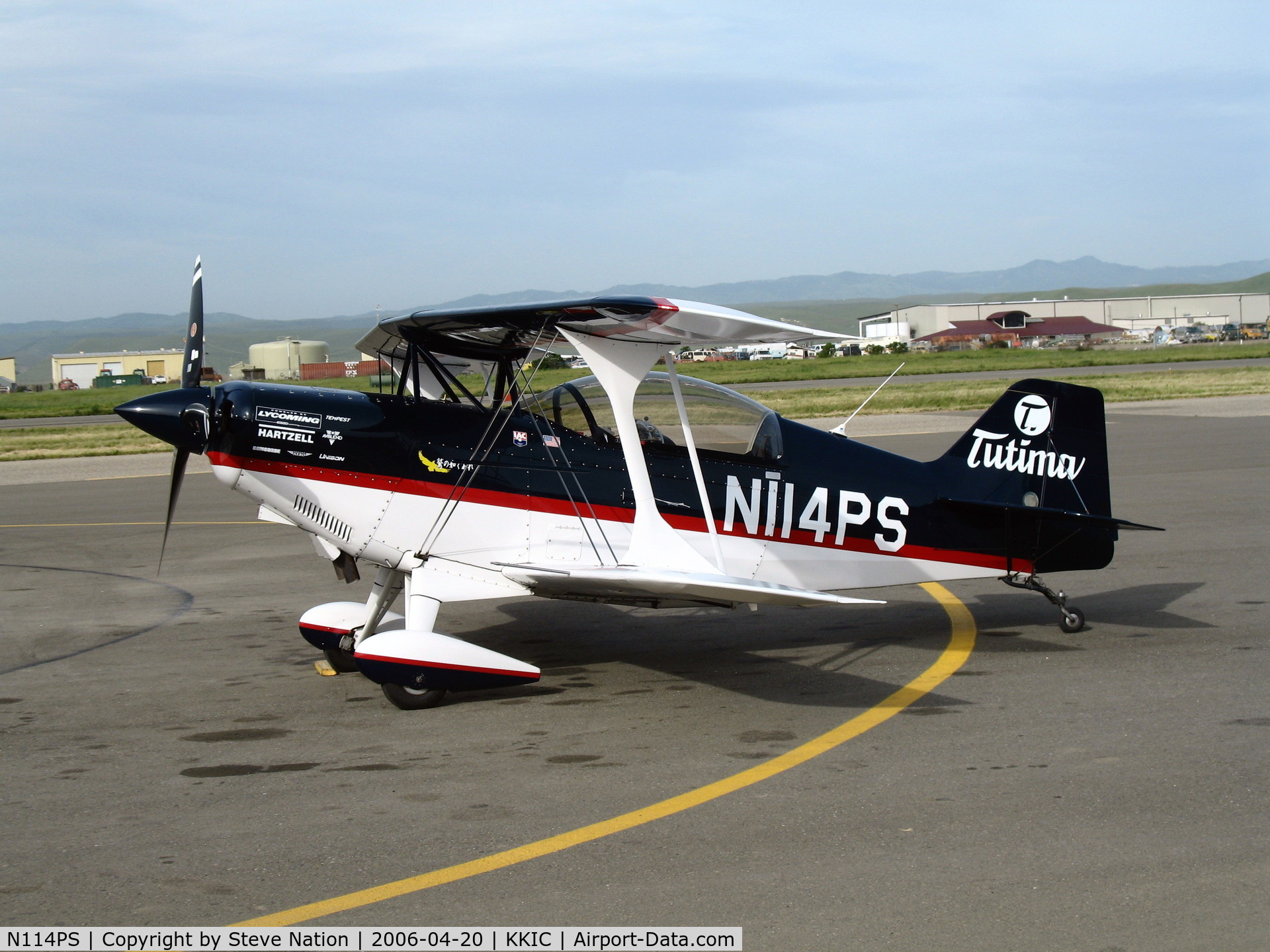 N114PS, 1998 Aviat Pitts S-2C Special C/N 6006, Tutima 1998 S-2C @ Mesa Del Rey Airport, King City, CA
