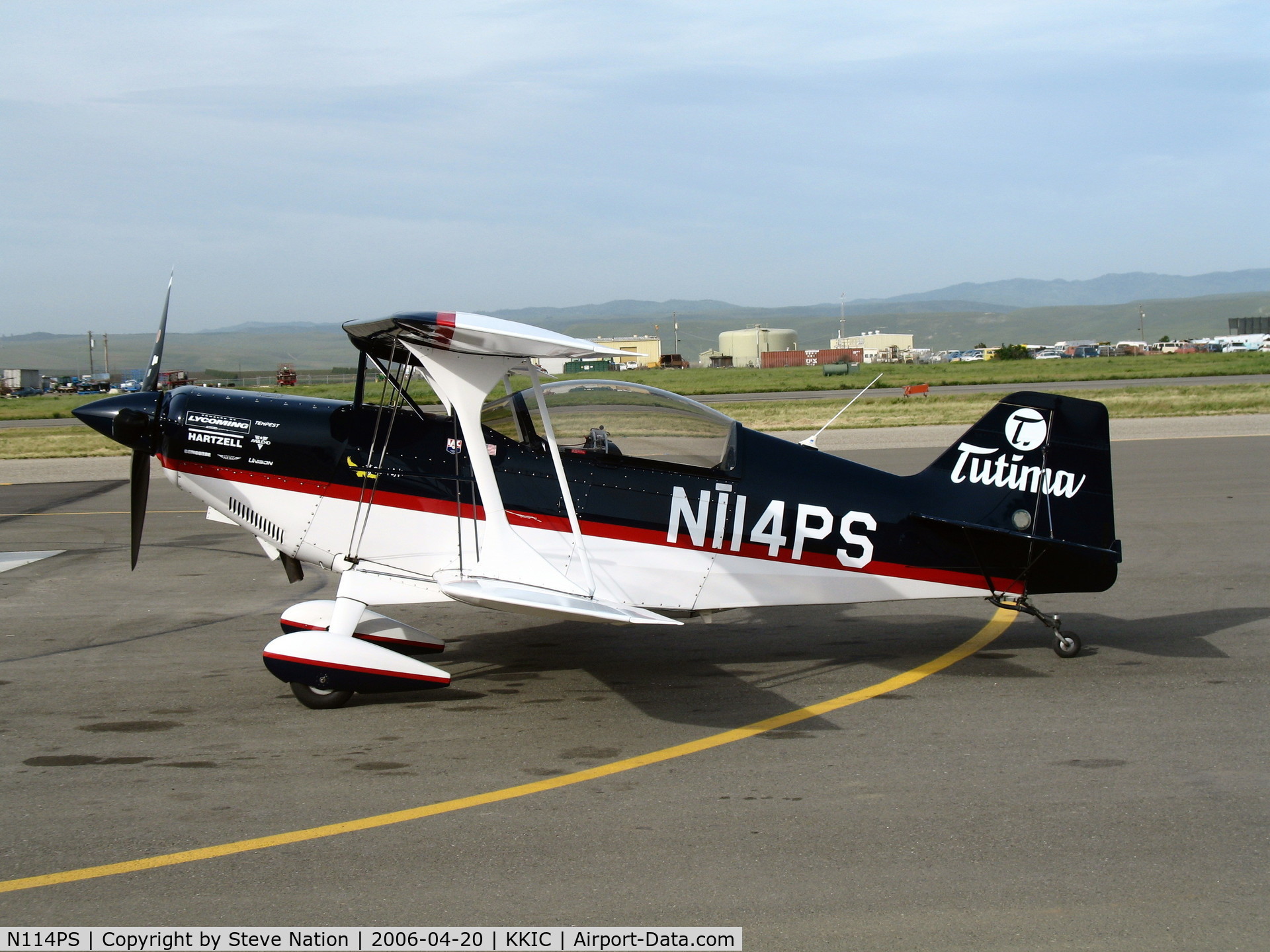 N114PS, 1998 Aviat Pitts S-2C Special C/N 6006, Tutima 1998 S-2C @ Mesa Del Rey Airport, King City, CA