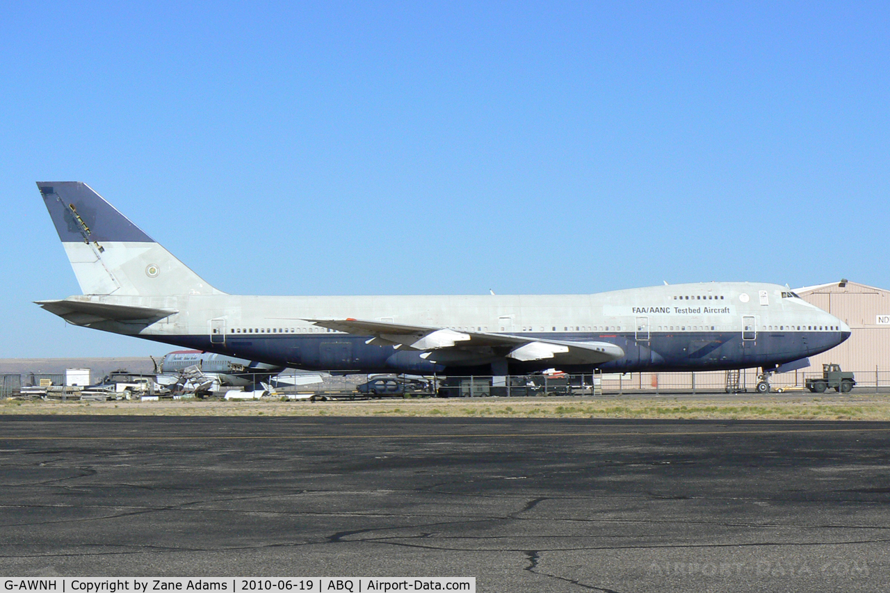 G-AWNH, 1971 Boeing 747-136 C/N 20270, Albuquerque International Sunport

FAA Test Subject