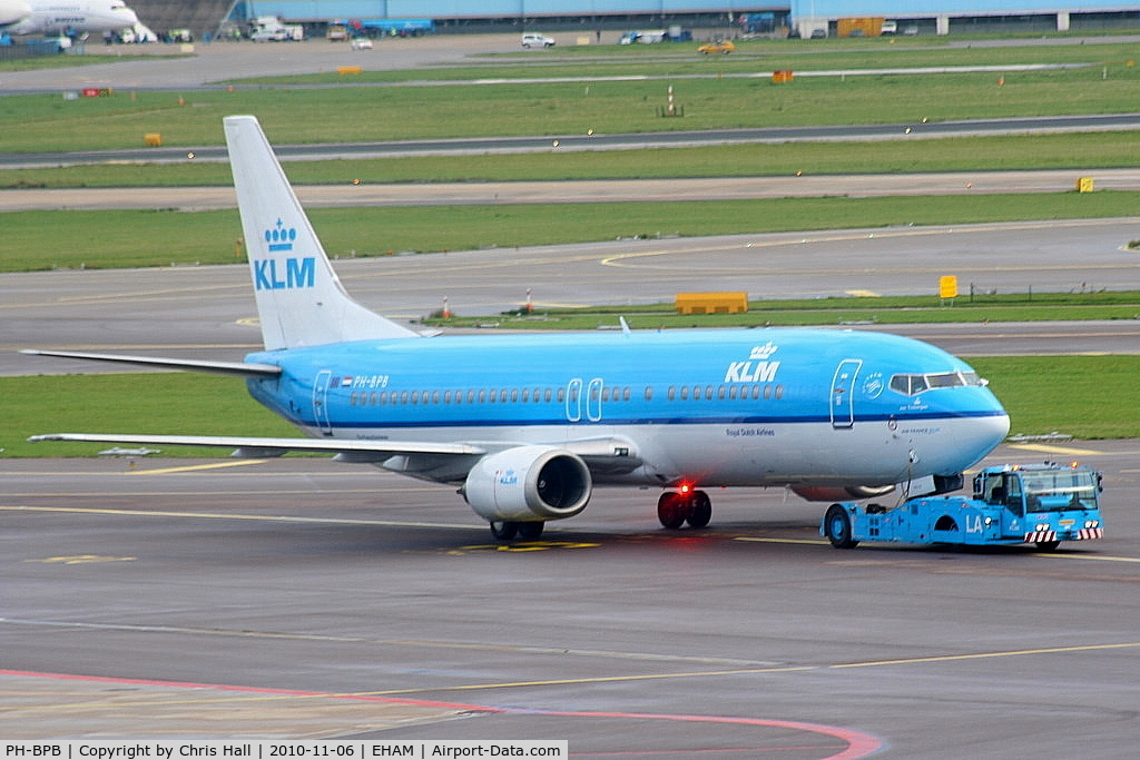PH-BPB, 1989 Boeing 737-4Y0 C/N 24344, KLM Royal Dutch Airlines