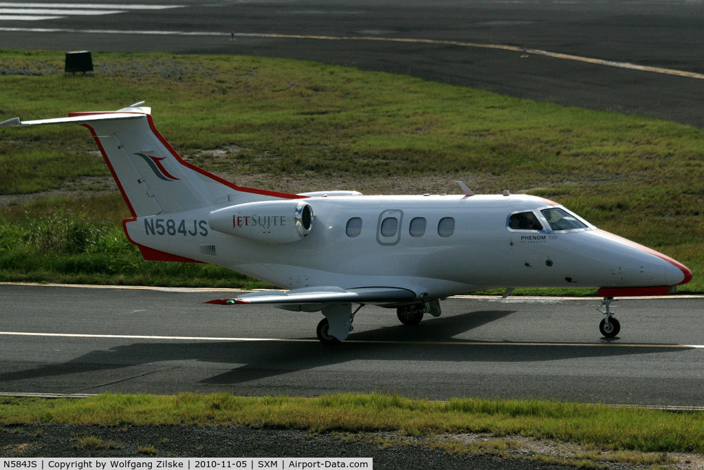 N584JS, 2010 Embraer EMB-500 Phenom 100 C/N 50000140, One of the 4 deliveryflights on this day