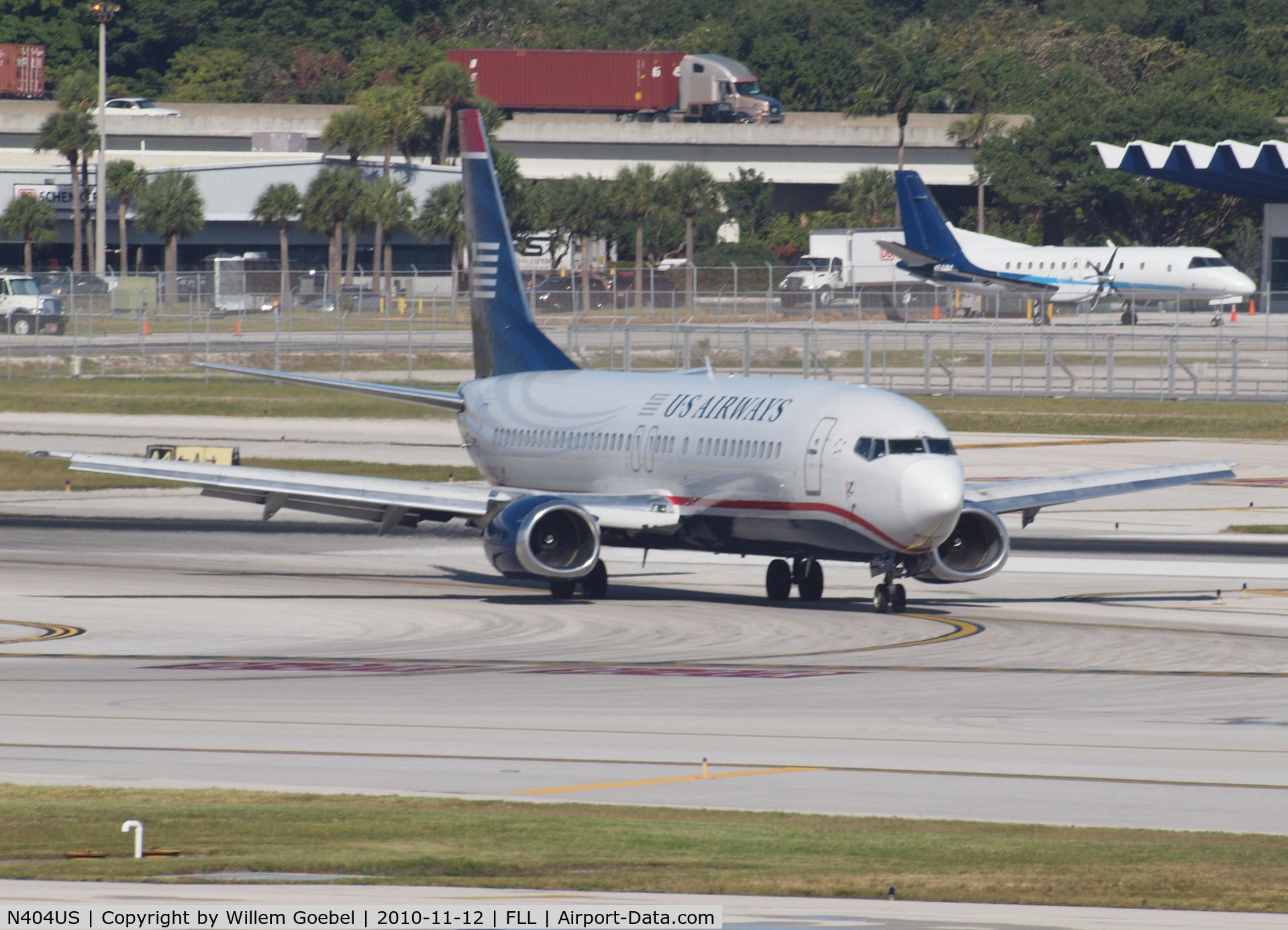 N404US, 1989 Boeing 737-401 C/N 23886, Arrival on Frt. Lauderdale Airport(FLL)