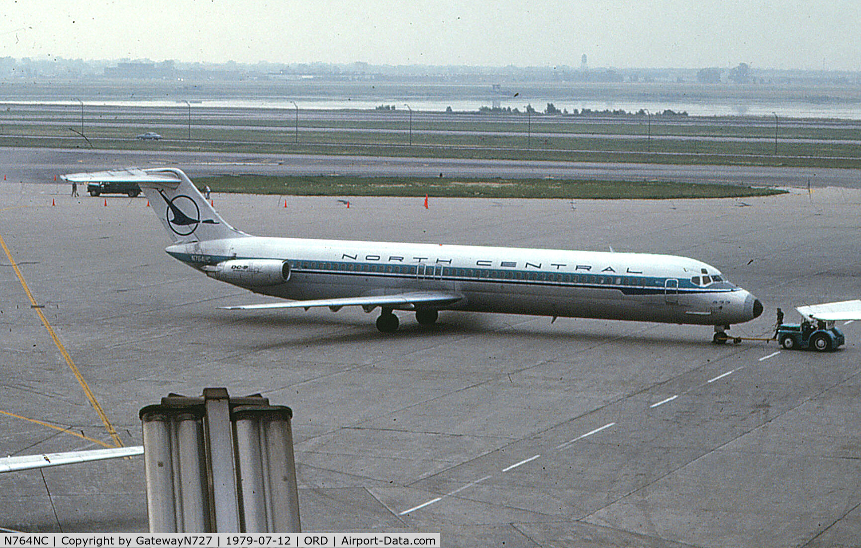 N764NC, 1976 Douglas DC-9-51 C/N 47717, Taken from an observation deck at O'Hare, long since closed to the public.