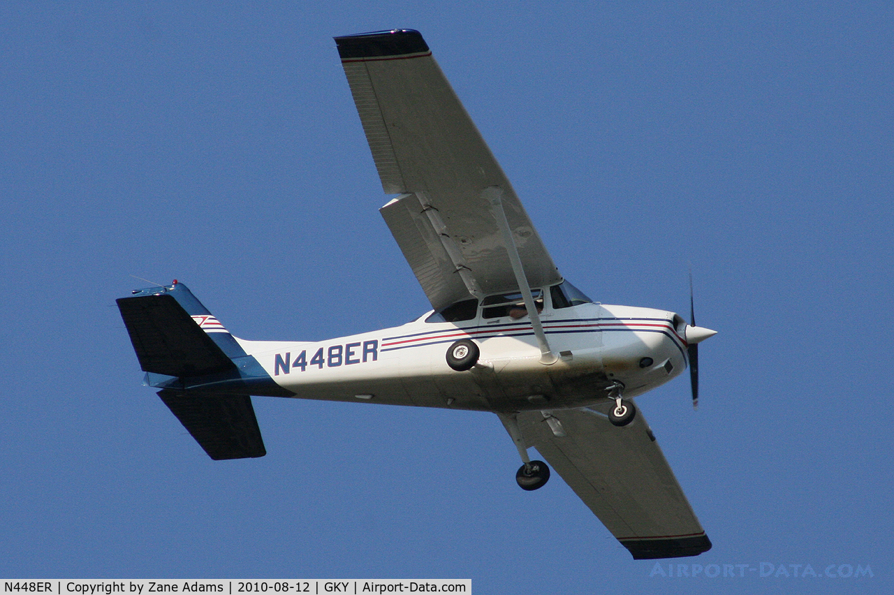 N448ER, 1998 Cessna 172R C/N 17280610, ATP 172 Arriving at Arlington Municipal Airport - Arlington, TX
