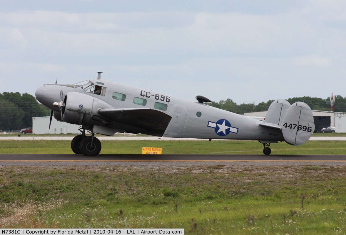 N7381C, 1944 Beech C18S C/N 8104, C-45