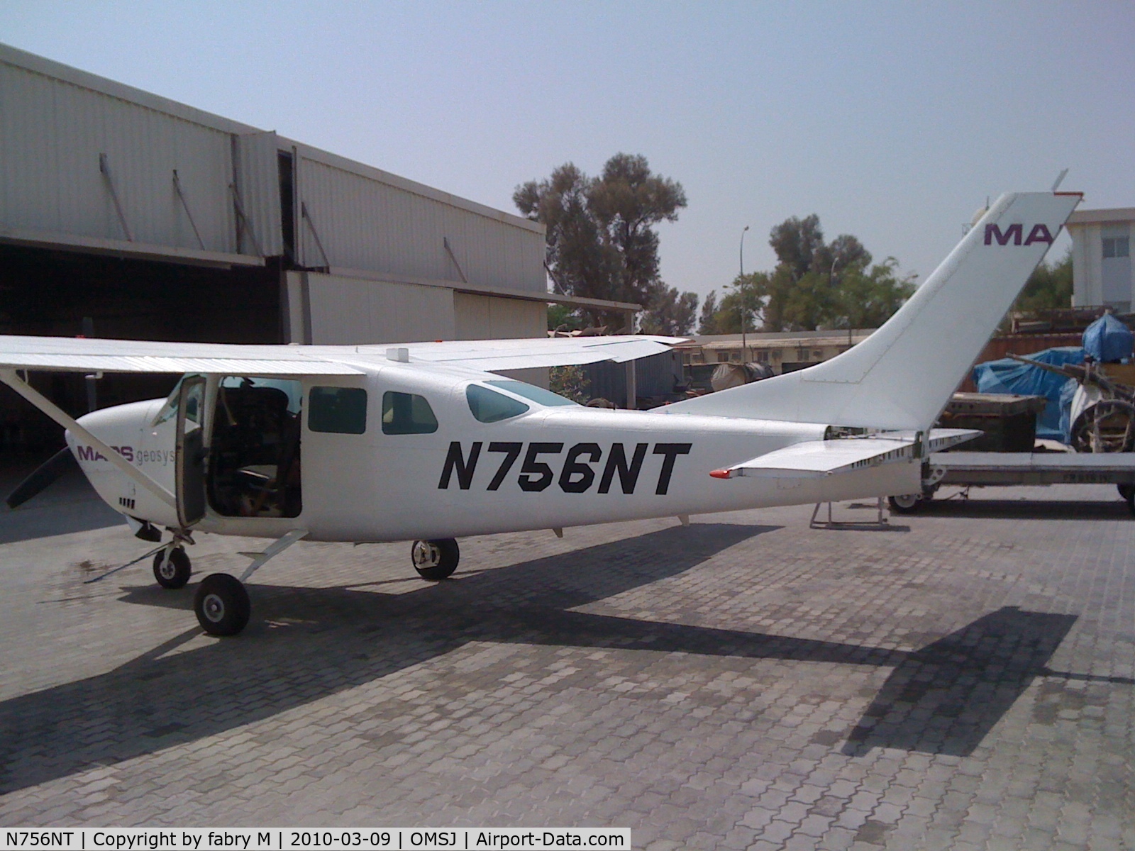 N756NT, 1977 Cessna TU206G Turbo Stationair C/N U20604230, Very low time Cessna 206 used for aerial survey in the middle east owned by Fugro-Maps in Sharjah, UAE. She is stored in SHJ and believed to be still for sale.
