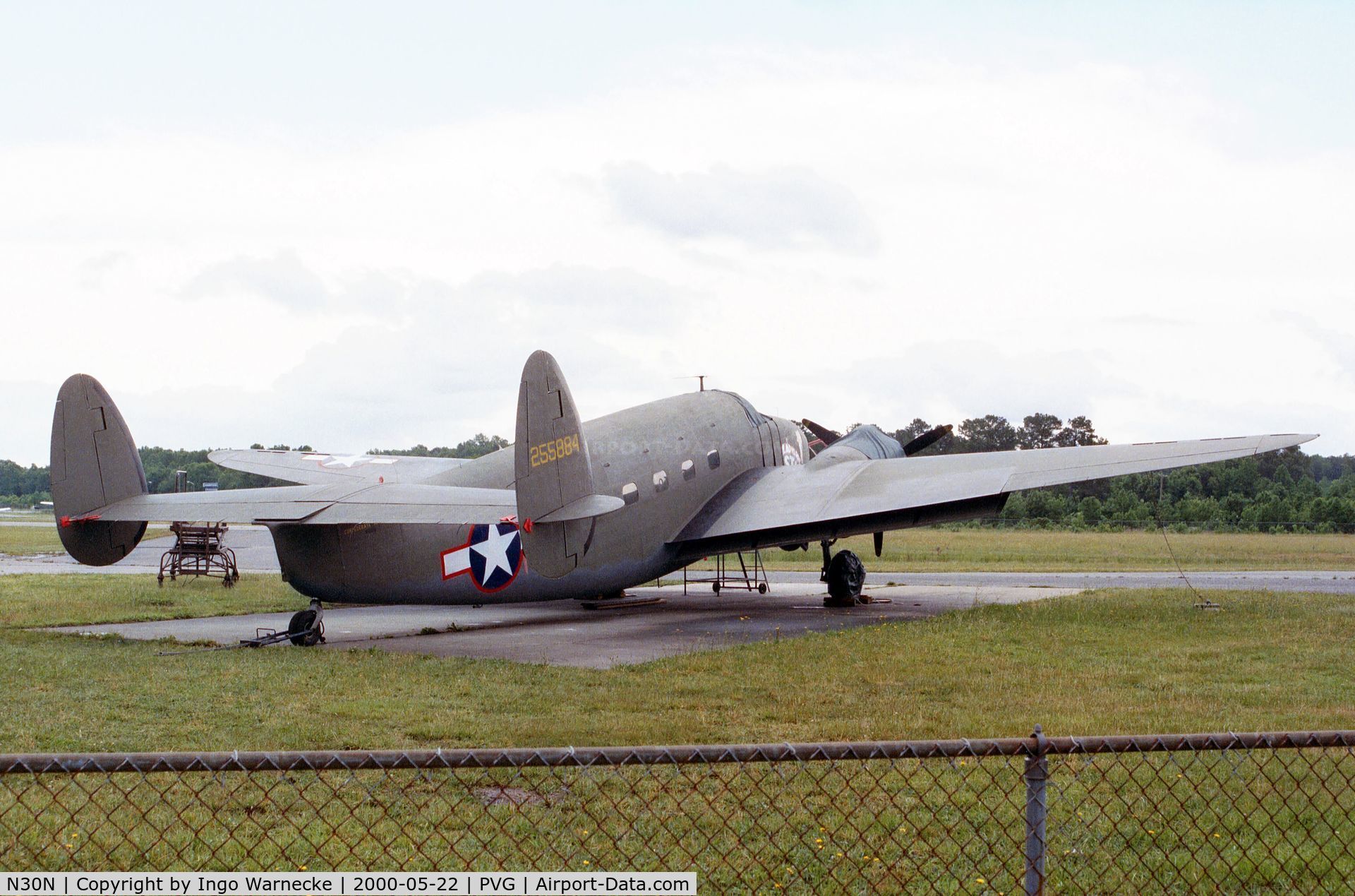 N30N, 1942 Lockheed 18-50 Lodestar C/N 18-2274, Lockheed 18-50 (C-60A Lodestar) of the Confederate Air Force at Hampton Roads Executive Airport