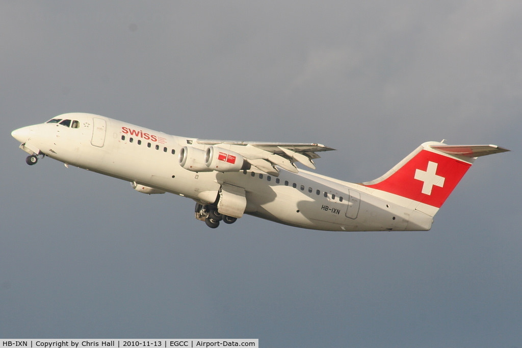 HB-IXN, 1996 British Aerospace Avro 146-RJ100 C/N E3286, Swiss European Air Lines