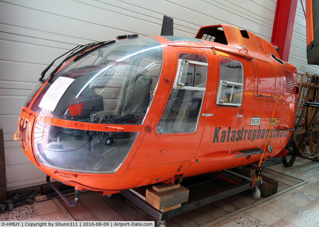 D-HMUY, MBB Bo-105C C/N S-133, Cockpit preserved @ Hermeskeil Museum...